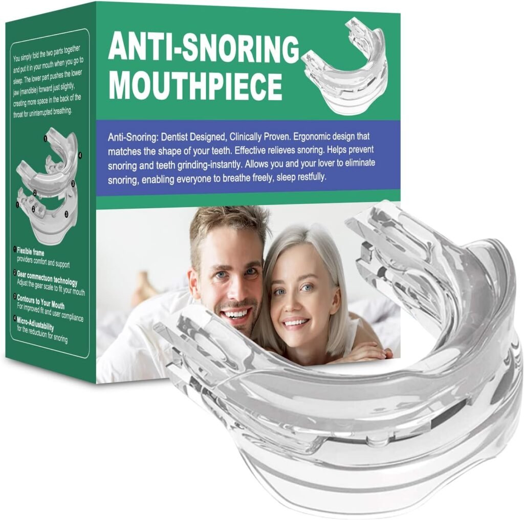Anti-Snoring Mouth Guard, Anti-Snoring Mouthpiece Devices, Snore Customized Stopper - Helps Stop Snoring, Comfortable Snoring Solution for Men/Women Nights Sleep