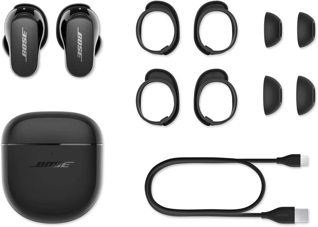 Bose QuietComfort Earbuds II, Wireless, Bluetooth, World’s Best Noise Cancelling In-Ear Headphones with Personalized Noise Cancellation Sound, Triple Black