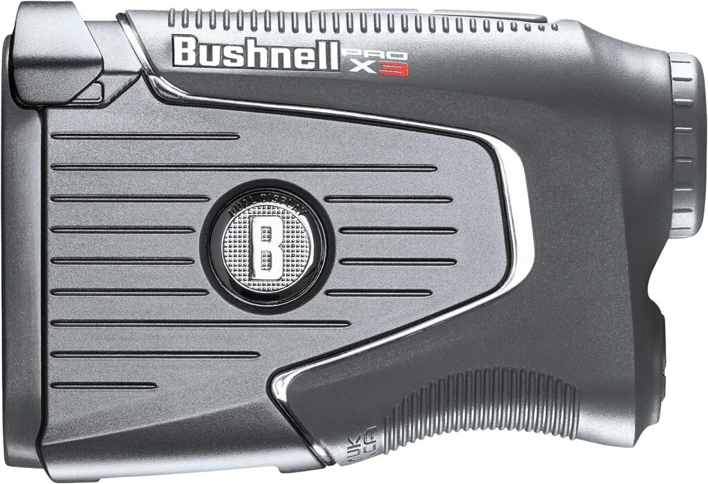Bushnell Golf Pro X3 Golf Laser Rangefinder, Waterproof, Slope + Elements Compensation, Locking Slope Switch, Dual Display, Bite Magnet Mount