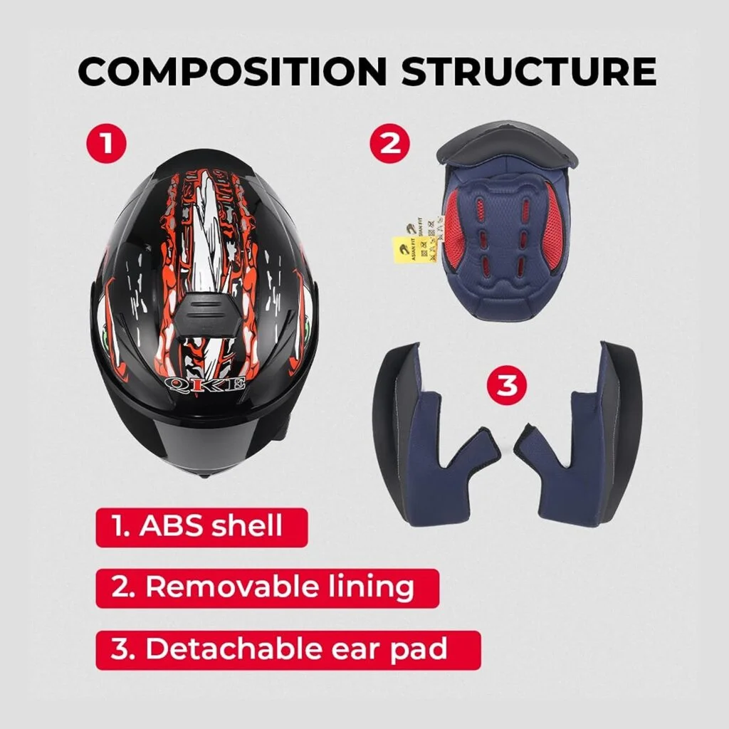 HTLNUZD Full Face Motorcycle Helmet Racing Motocross Helmets with Pinlock Compatible ClearTinted Visors DOT Model Approved Street Bike Helmet