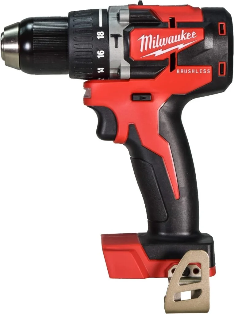 Milwaukee 2802-20 M18 18V 1/2 Compact Cordless Brushless Hammer Drill/Driver
