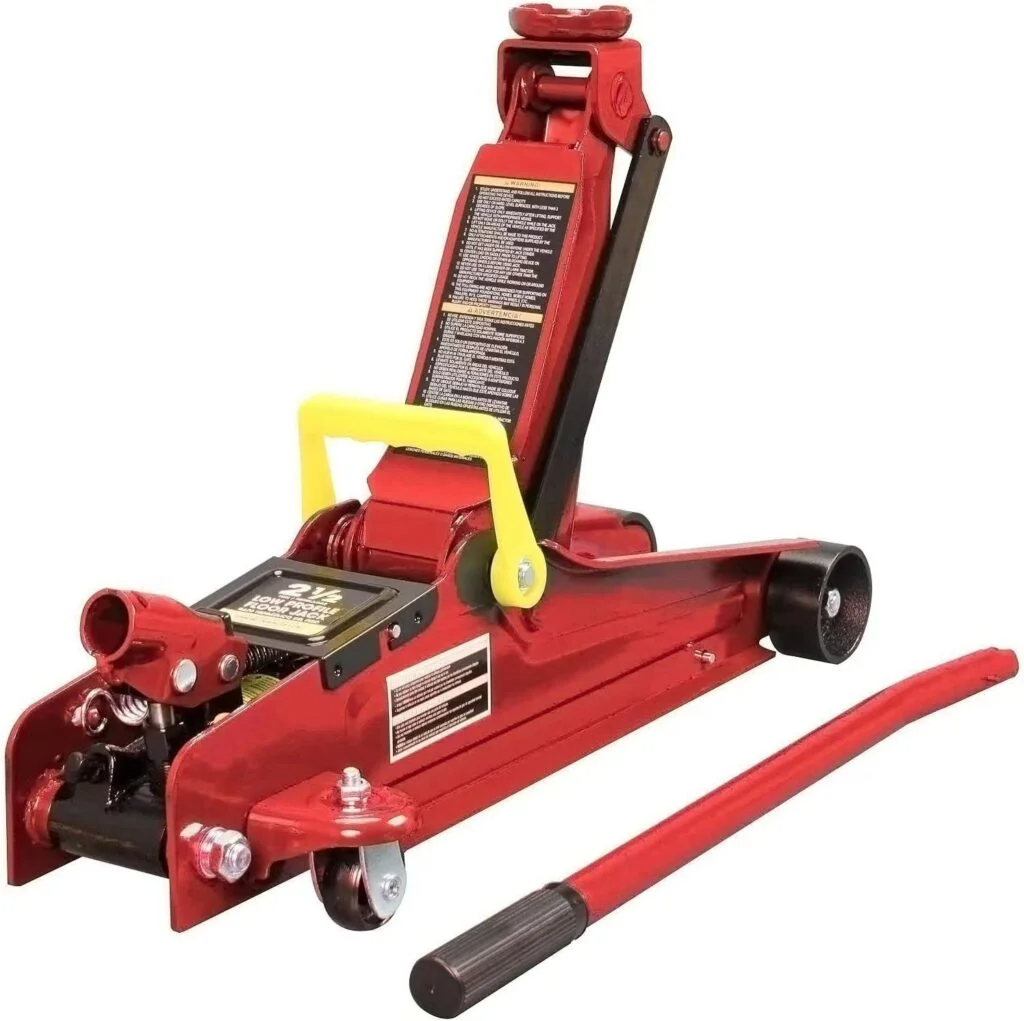 TCE TCET825051R Torin Low Profile Hydraulic Trolly Jack, 2.5 Ton (5,000 lb) Capacity, Red