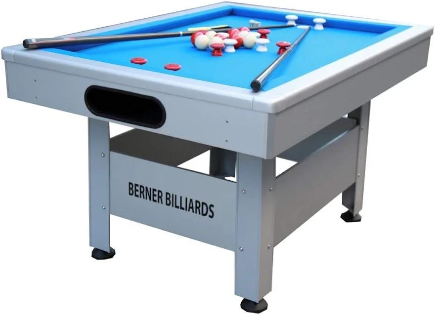 The Orlando Outdoor Bumper Pool Table in Silver by Berner Billiards
