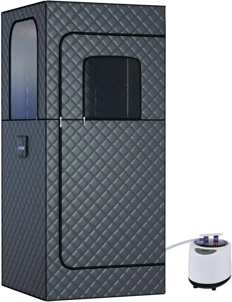 TOREAD Full Size Sauna, Portable Steam Saunas Tent Fold-able with 2.6L 1000W Steam Generator Remote Control