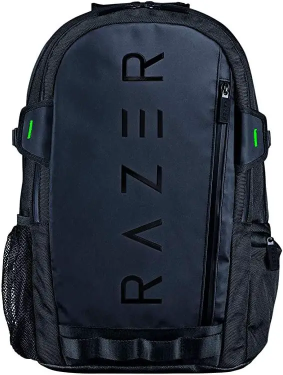 Razer Rogue v3 16 Gaming Laptop Backpack: Travel Carry On Computer Bag - Tear and Water Resistant - Mesh Side Pocket - Fits 16 inch Notebook - Black