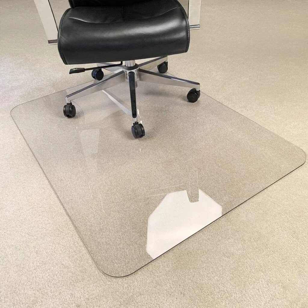 [Upgraded Version] Crystal Clear 1/5 Thick 47 x 35 Heavy Duty Hard Chair Mat, Can be Used on Carpet or Hard Floor