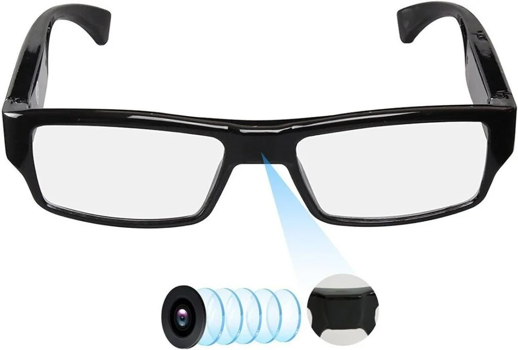 Hereta Spy Camera Glasses with Video Support Up to 32GB TF Card 1080P Video Camera Glasses Portable Video Recorder