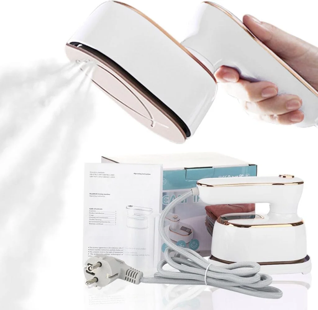Steamer Iron for Clothes Travel Mini: Steam Iron Handheld Portable Steamer for Traveling Small Size Garment Hand Held Clothing Steamers Travel College Dorm Home Essentials Micro Ironing Machine