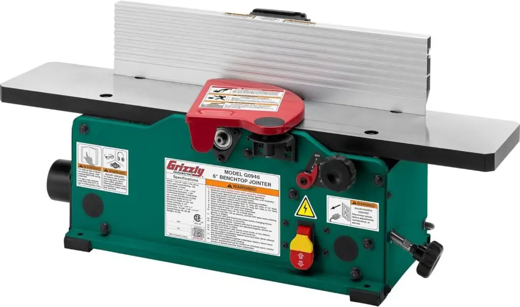 Grizzly Industrial G0946-6inches Benchtop Jointer with Spiral-Type Cutterhead