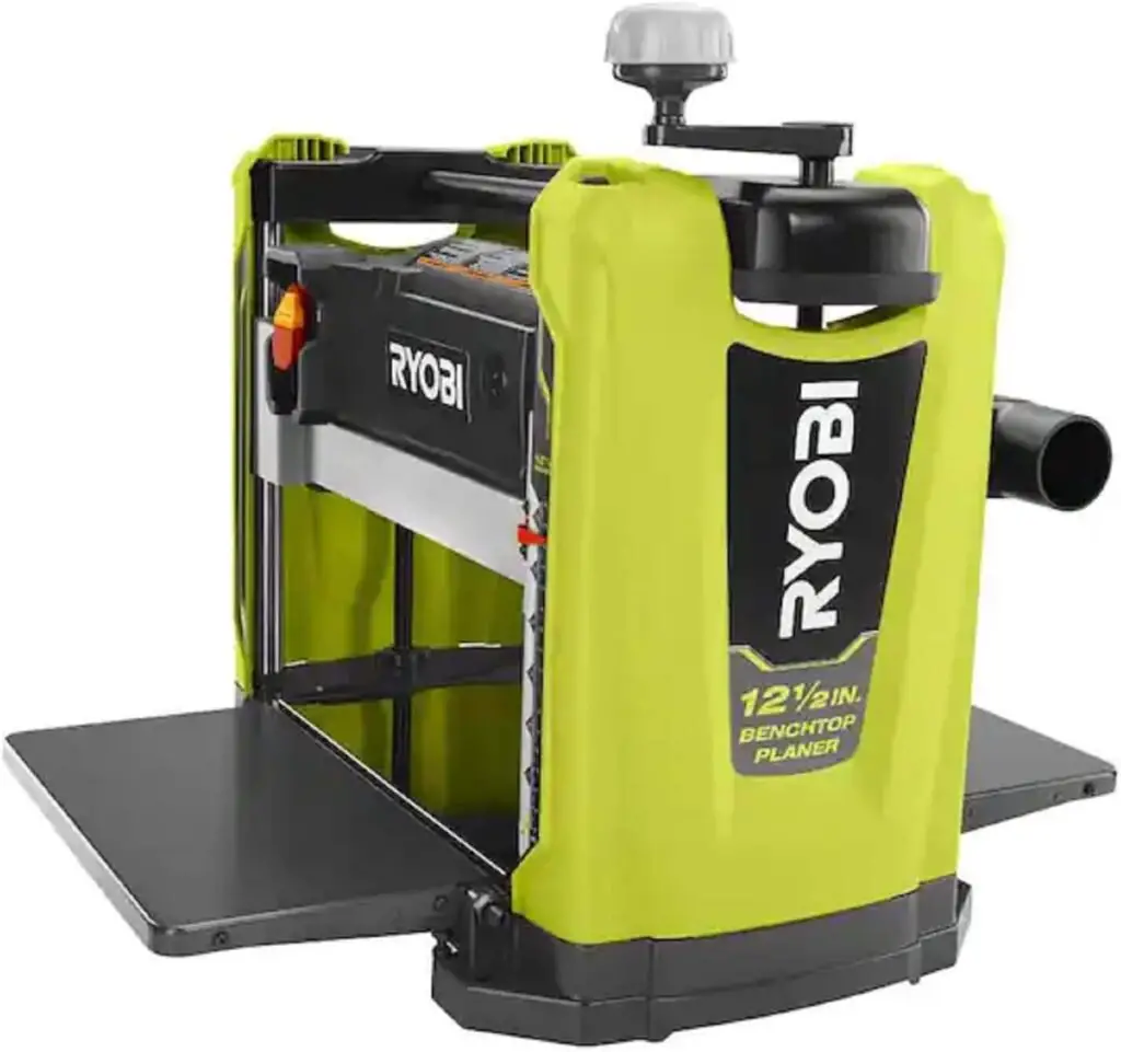 RYOBI 15 Amp 12-1/2 in. Corded Thickness Planer with Planer Knives, Knife Removal Tool, Hex Key and Dust Hood, Green, (AP1305)