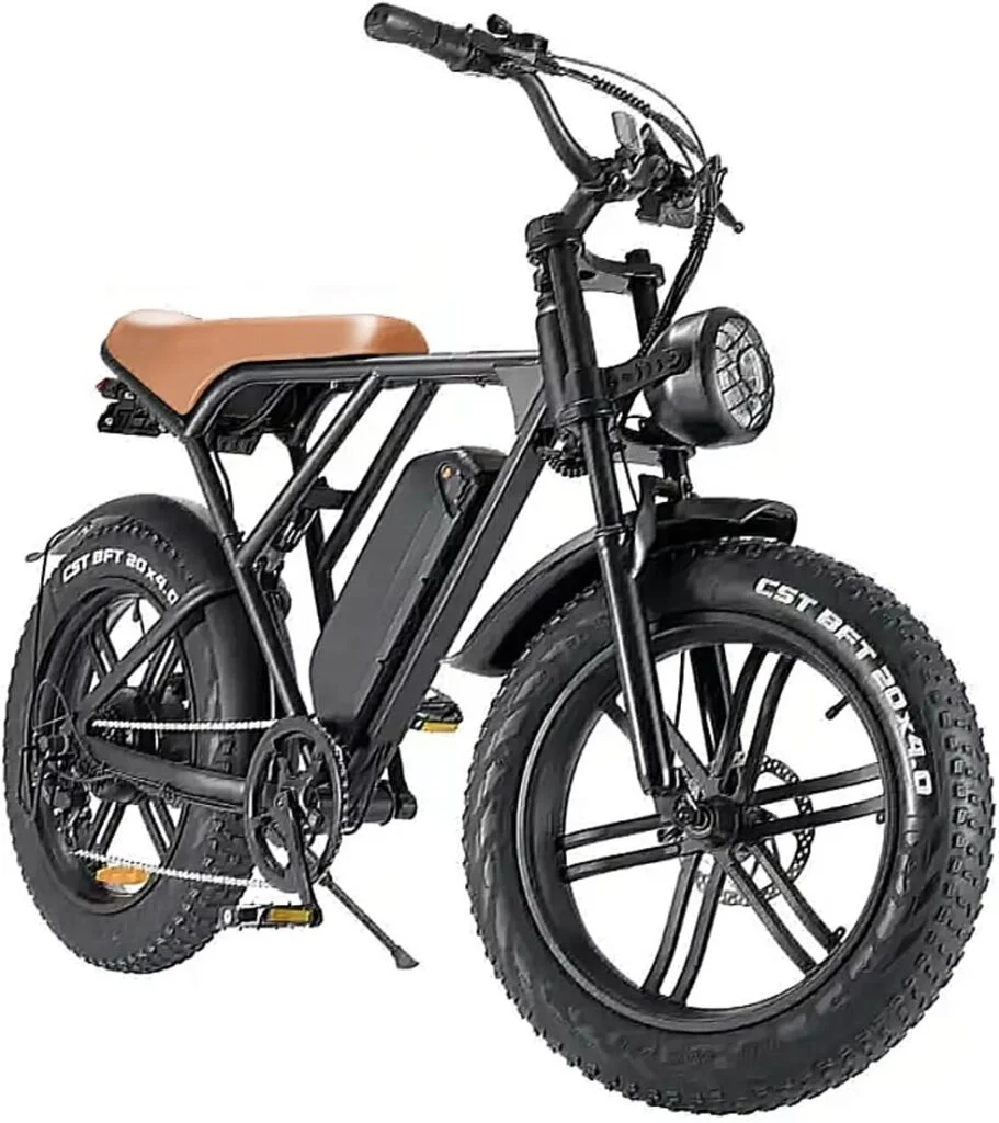 BreezeRider Electric Bike 750W Electric City Bicycle Up to 40 Miles 30Mph, 48V15Ah Removable Battery, 7 Speed, Dual Suspension, STL Certified Complies to UL 2849