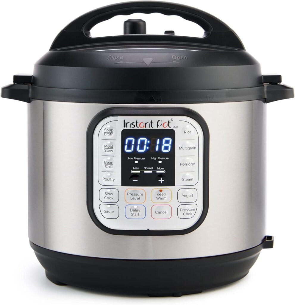 Instant Pot Duo 7-in-1 Mini Electric Pressure Cooker, Slow Rice Cooker, Steamer, Sauté, Yogurt Maker, Warmer Sterilizer, Includes Free App with over 1900 Recipes, Stainless Steel, 3 Quart