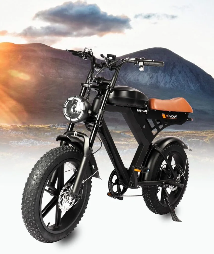 MOVCAN Electric Bike for Adult 1000W/1500W Motor 20 in Fat Tire Ebike,Up to 28/32MPH 70/120 Miles,15.6/31.2AH Removable Dual Battery, 7 Speed Gear Hydraulic Brakes Electric Motorcycle Bicycle