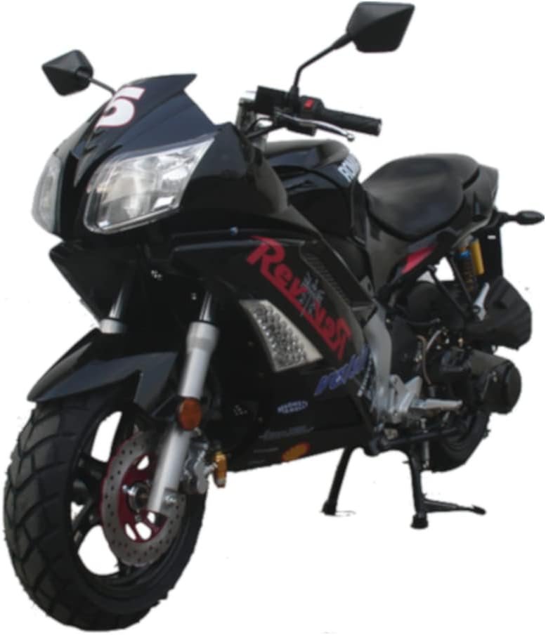 HHH Upgraded VITACCI ROMA150 Street Motorcycle GY6 Engine 150cc Motorcycle Fully Automatic with CVT Transmission 150cc Scooter DualSports Bike (Black)
